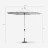 Eden 3 m Large Octagonal Aluminium Garden Parasol Outdoor Buy