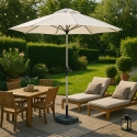 Eden 3 m Large Octagonal Aluminium Garden Parasol Outdoor Sale