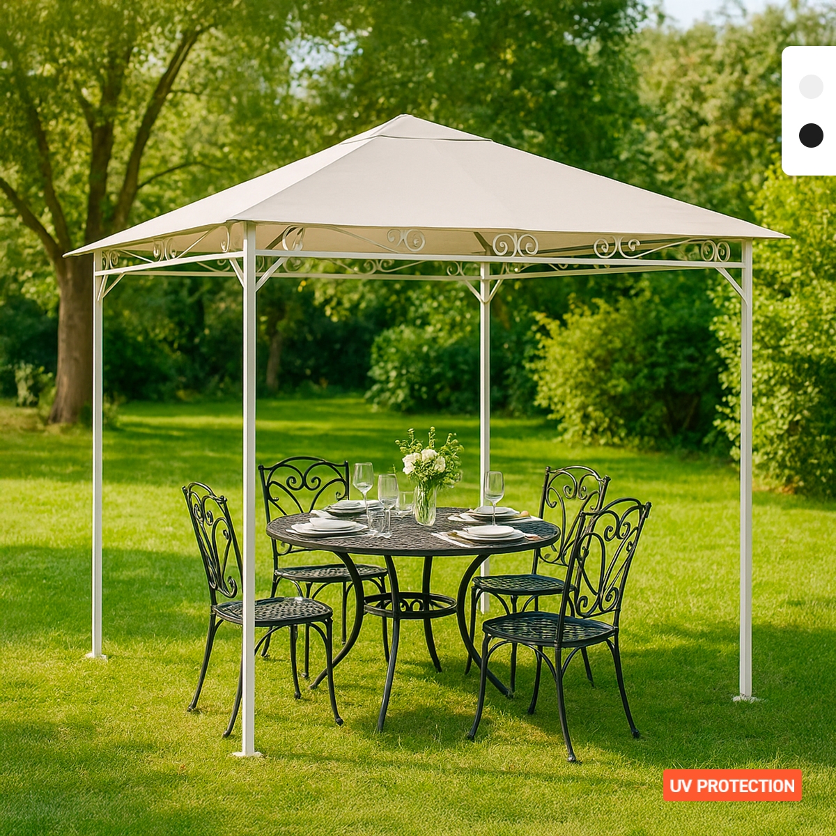 Gazebo 3x3 metres garden steel windproof Style uv Promotion