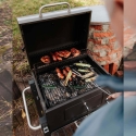 Charcoal Barbecue with Wheels, 2 Grates, and Lid - Austin On Sale