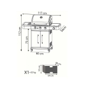 3-Burner Stainless Steel Gas Barbecue + 1 Davis Model