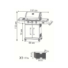 3-Burner Stainless Steel Gas Barbecue + 1 Davis Model
