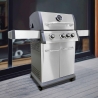Montana 3-Burner Gas BBQ Grill with Side Burner, Stainless Steel On Sale