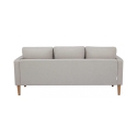 Modern 3-Seater Sofa with Wood-Effect Legs Ramsey Characteristics