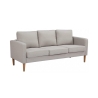 Modern 3-Seater Sofa with Wood-Effect Legs Ramsey Measures