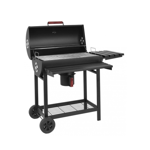 Steel Charcoal Grill with Wheels and Lid, 2 Grates - Tennessee Promotion