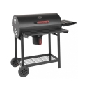 Steel Charcoal Grill with Wheels and Lid, 2 Grates - Tennessee Sale