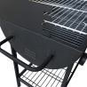 Charcoal Barbecue with Wheels and 2 Adjustable Grates Wisconsin Sale