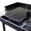 Charcoal Barbecue with Wheels and 2 Adjustable Grates Wisconsin Discounts