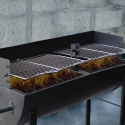Charcoal Barbecue with Wheels and 2 Adjustable Grates Wisconsin On Sale