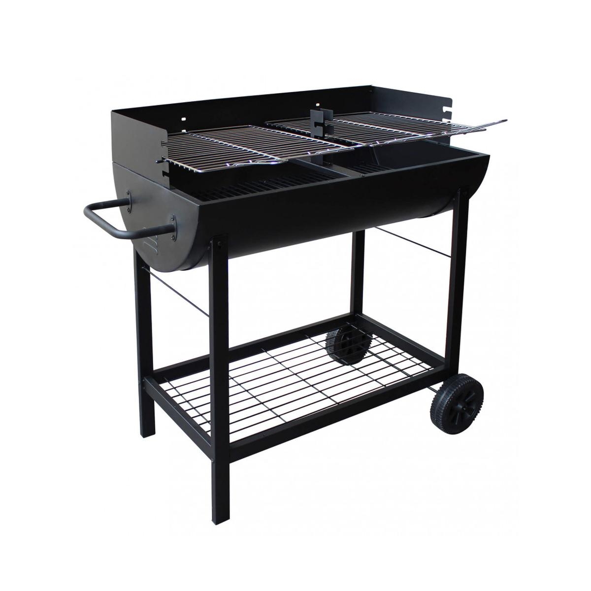 Charcoal Barbecue with Wheels and 2 Adjustable Grates Wisconsin Promotion
