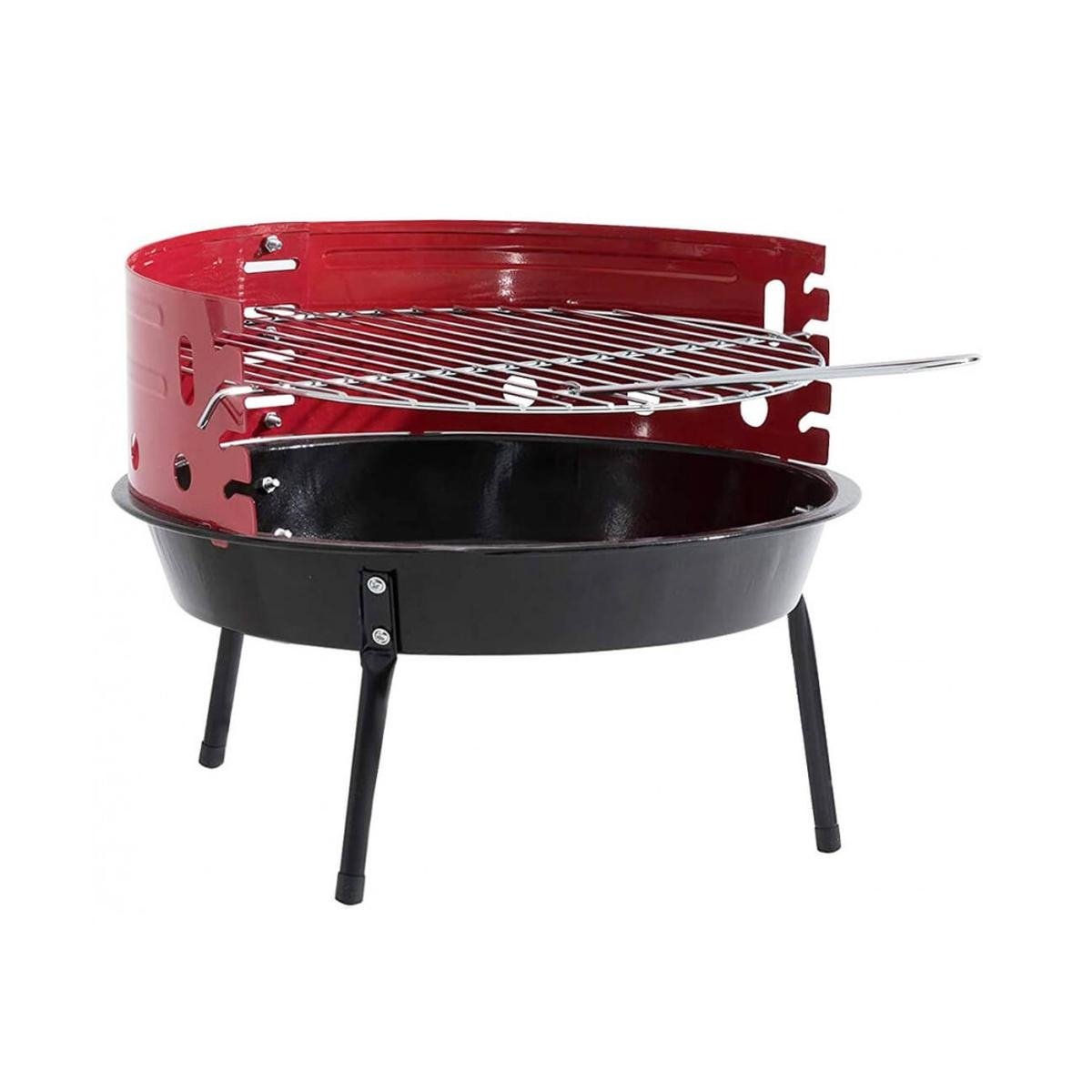 Portable Round Charcoal Barbecue Grill Ø36cm for Camping Promotion