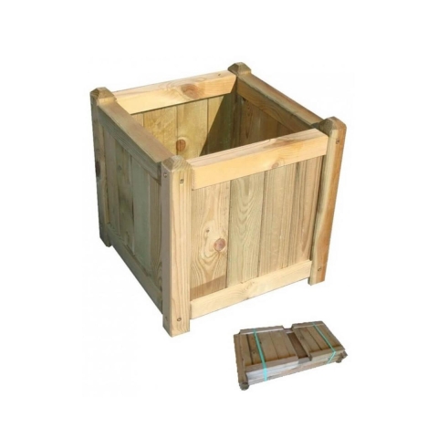 Edelia Treated Pine Wood Planter 40x40cm Promotion