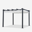 Square gazebo 3x3 meters in aluminum for garden bar hotel restaurant Firenze Sale