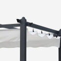Square gazebo 3x3 meters in aluminum for garden bar hotel restaurant Firenze Catalog