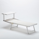 Professional aluminum beach sun lounger Italy 
