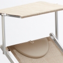 Set Of 2 Italia Professional Sun Loungers With Built-in Headrest And Sunshade 