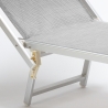 Set Of 4 Italia Professional Sun Loungers With Built-in Headrest And Sunshade 