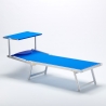 Set Of 20 Italia Professional Sun Loungers With Built-in Headrest And Sunshade 
