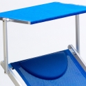 Set Of 20 Italia Professional Sun Loungers With Built-in Headrest And Sunshade 