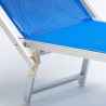Set Of 20 Italia Professional Sun Loungers With Built-in Headrest And Sunshade 