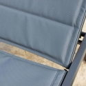 Formentera Aluminum Garden Lounger with Wheels Characteristics