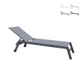 Formentera Aluminum Garden Lounger with Wheels Promotion