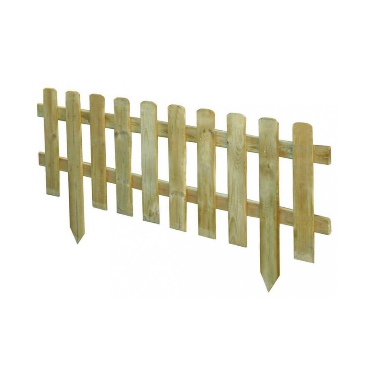 Pine Wood English-Style Fence 110x28/45 cm