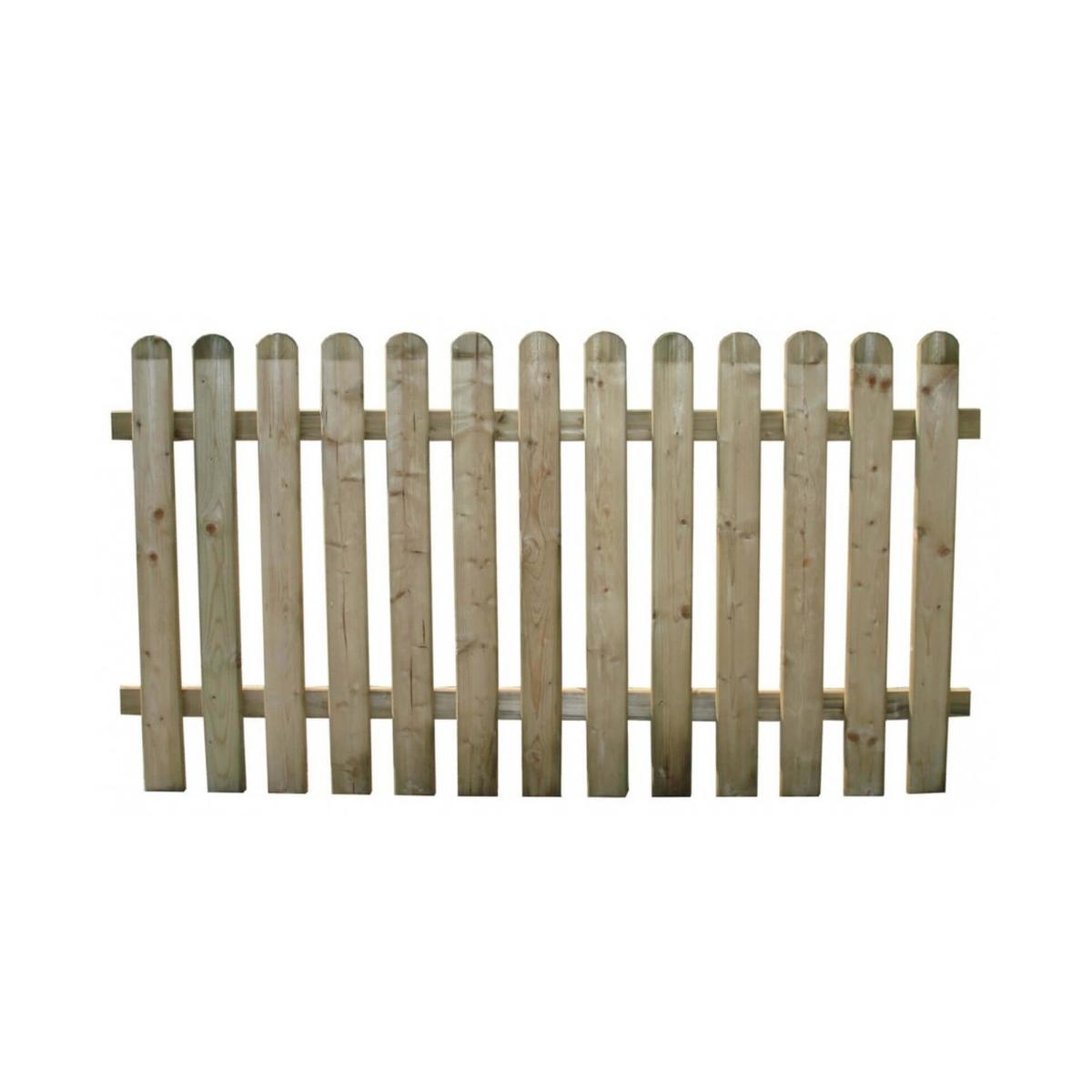 Pressure-Treated Pine Wood Garden Fence 180x100cm