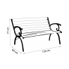 Real Wooden and Cast Iron 2-Seater Garden Bench Offers