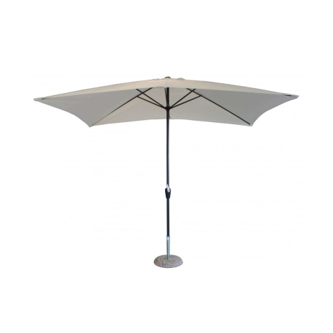 White Garden Umbrella 2x3m in Polyester Poly Promotion
