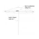 Fantasy Wooden Patio Umbrella Ø3m with Central Pole Offers