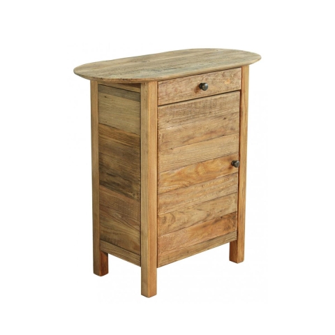 Farran Wooden Nightstand with Door and Drawer Promotion