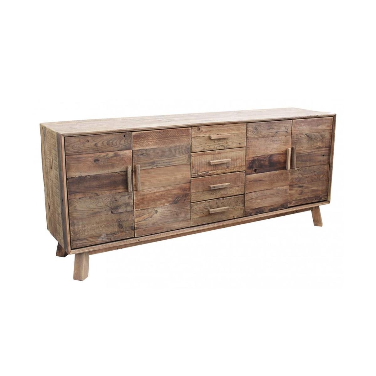 Reclaimed Pine Wood Sideboard with 4 Drawers, Heron Promotion