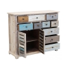 Shabby Chic Multicolor Wooden Sideboard Greg On Sale