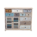Shabby Chic Multicolor Wooden Sideboard Greg Offers