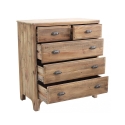 Farley 5-Drawer Natural Wood Dresser for Bedroom On Sale