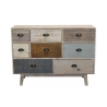 Shabby Chic Colorful Wooden Dresser with 8 Drawers, Donald Discounts