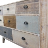 Shabby Chic Colorful Wooden Dresser with 8 Drawers, Donald Bulk Discounts