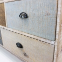 Shabby Chic Colorful Wooden Dresser with 8 Drawers, Donald Choice Of