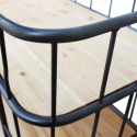 Abner Industrial Style 3-Shelf Mobile Bookcase with Wheels Sale