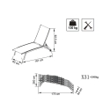 Itaca Stackable Aluminum Garden Lounger with Wheels Cost
