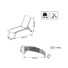 Itaca Stackable Aluminum Garden Lounger with Wheels Cost