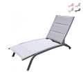 Itaca Stackable Aluminum Garden Lounger with Wheels Promotion