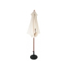 Fantasy Wooden Outdoor Garden Umbrella, Round Ø2.5m, Central Pole Offers