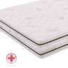 King-Size Double Memory 180x200 Mattress with 25 cm of Multi Wave Memory Foam Superior Model