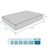 King-Size Double Memory 180x200 Mattress with 25 cm of Multi Wave Memory Foam Superior Measures