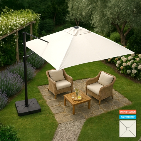 Paradise 2.5 m Square Cantilever Parasol Patio Promotion