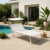 Beach Aluminium folding bed Large Italy Xl Professional 