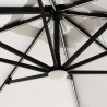 Cantilever Garden Parasol with Built In Solar Led Square 3x3m anti uv Paradise Choice Of